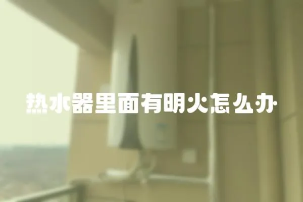 熱水器里面有明火怎么辦