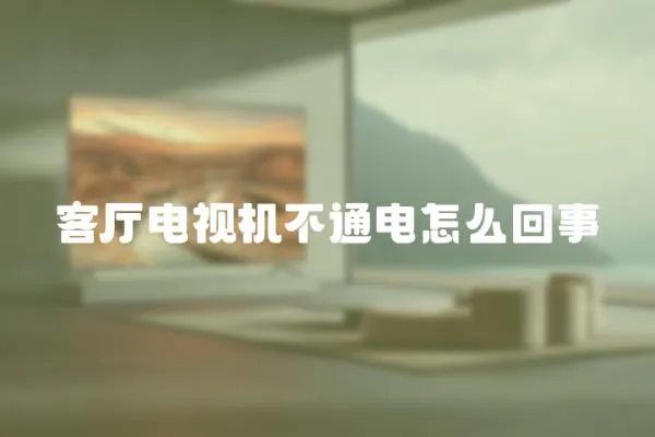 客廳電視機不通電怎么回事
