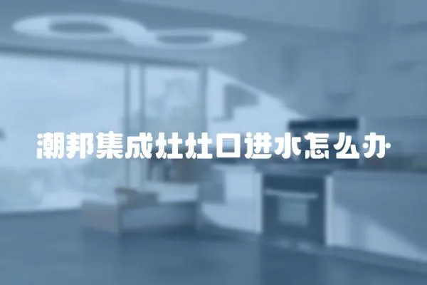 潮邦集成灶灶口進(jìn)水怎么辦