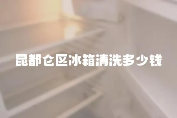 昆都侖區冰箱清洗多少錢