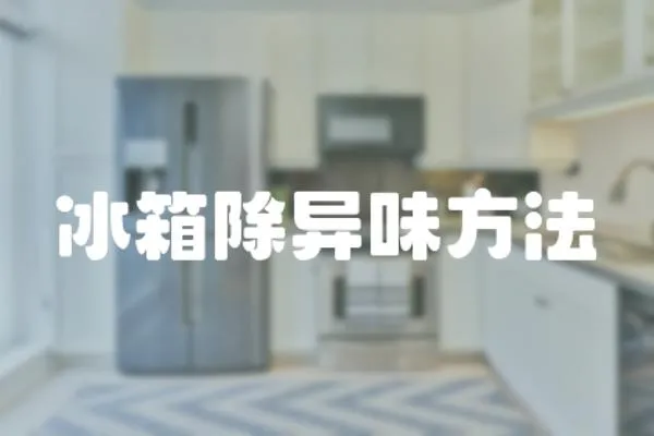冰箱除異味方法