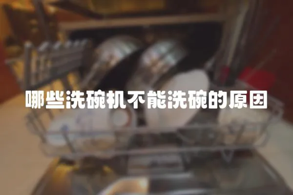 哪些洗碗機不能洗碗的原因