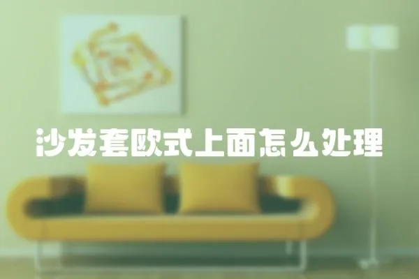 沙發(fā)套歐式上面怎么處理