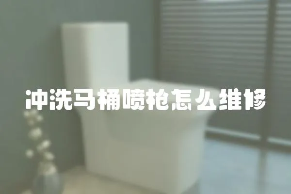 沖洗馬桶噴槍怎么維修