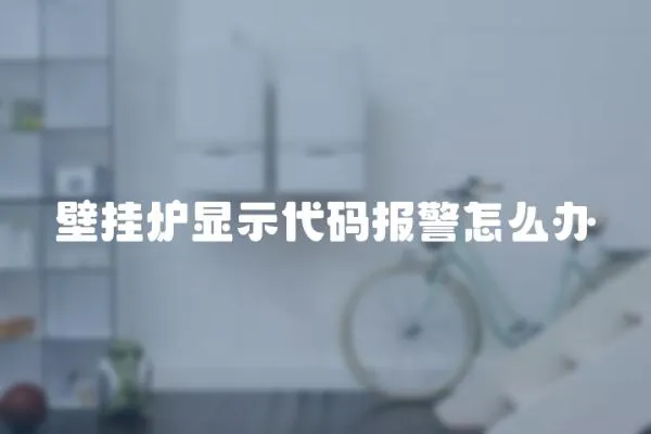 壁掛爐顯示代碼報警怎么辦