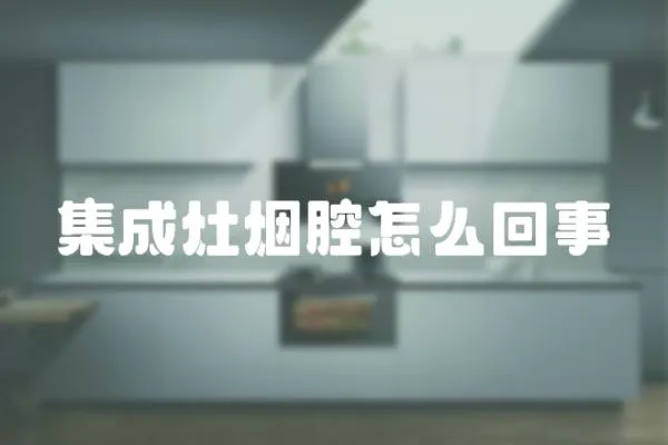 集成灶煙腔怎么回事