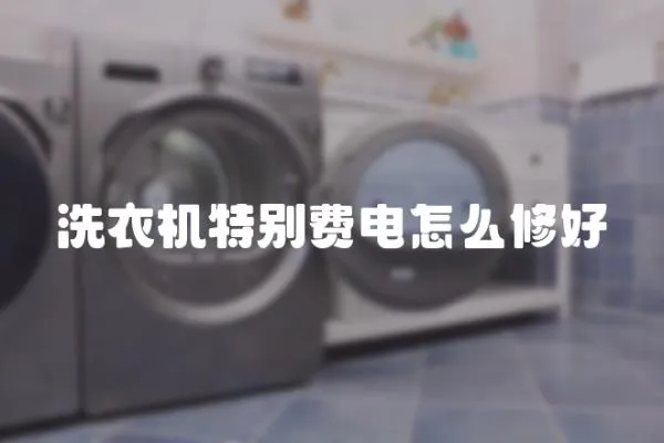 洗衣機(jī)特別費(fèi)電怎么修好