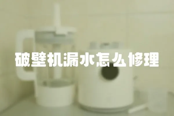破壁機漏水怎么修理