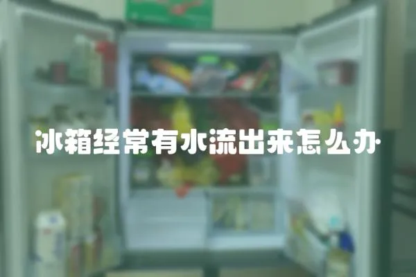 冰箱經常有水流出來怎么辦