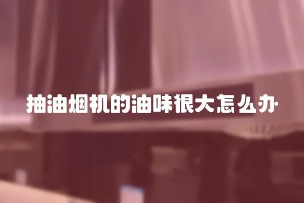 抽油煙機的油味很大怎么辦