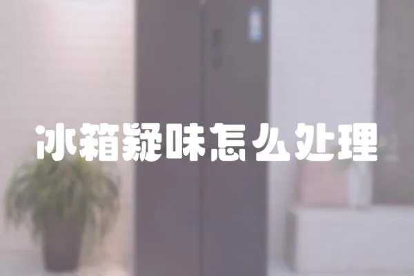 冰箱疑味怎么處理