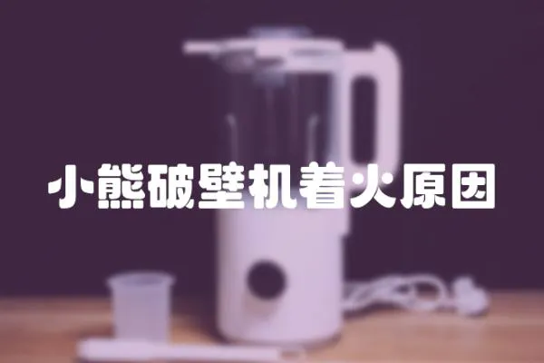 小熊破壁机着火原因