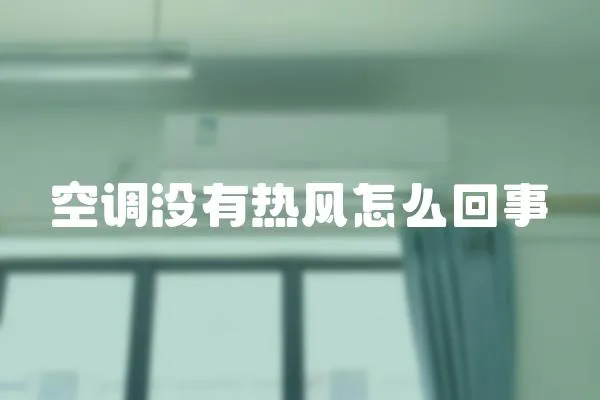 空調(diào)沒有熱風(fēng)怎么回事