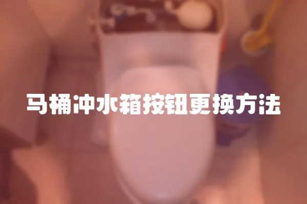 馬桶沖水箱按鈕更換方法