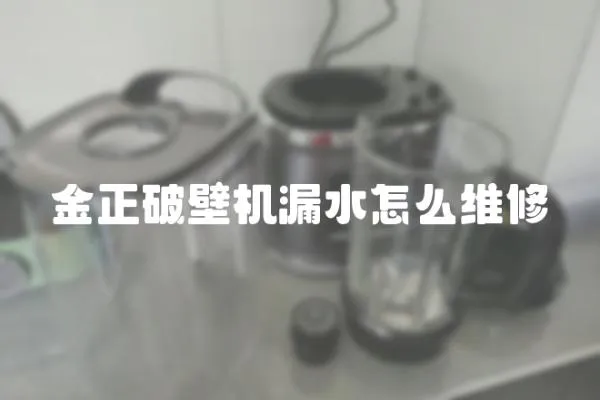 金正破壁机漏水怎么维修