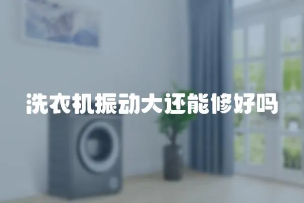 洗衣機(jī)振動大還能修好嗎