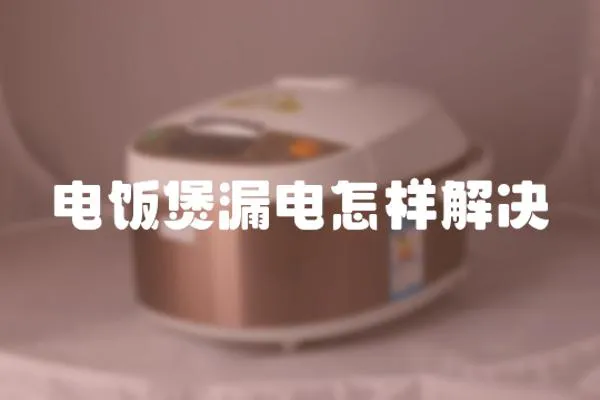 電飯煲漏電怎樣解決