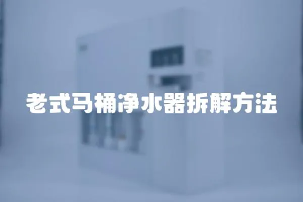 老式馬桶凈水器拆解方法