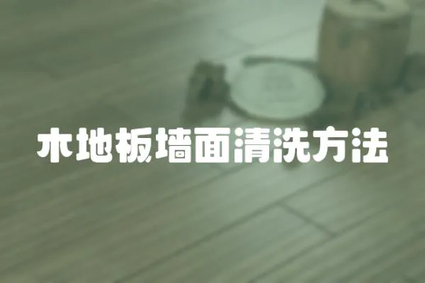 木地板墻面清洗方法