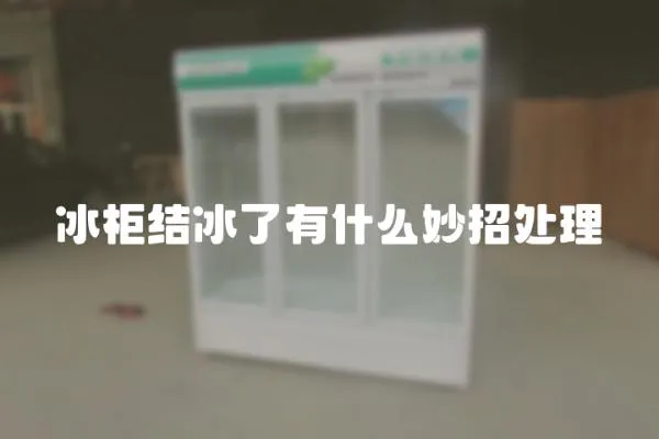 冰柜結冰了有什么妙招處理