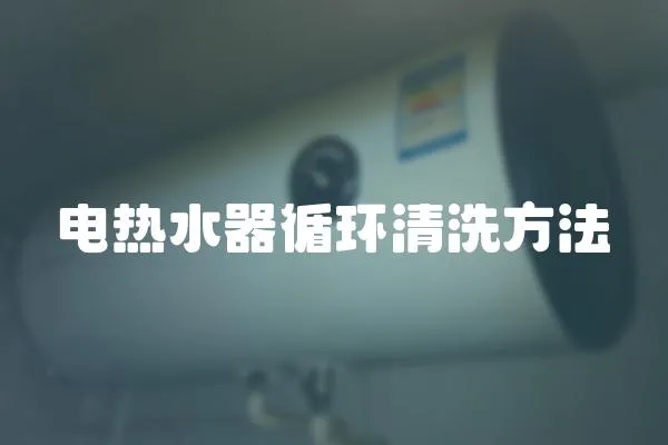電熱水器循環清洗方法