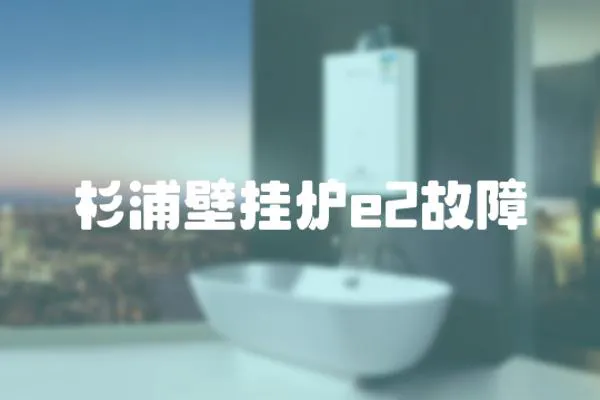 杉浦壁掛爐e2故障