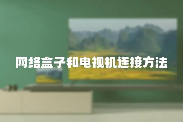 網絡盒子和電視機連接方法