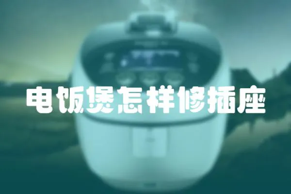 電飯煲怎樣修插座