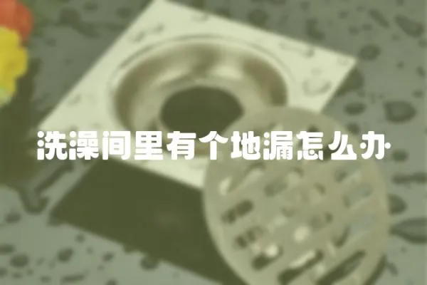 洗澡間里有個地漏怎么辦