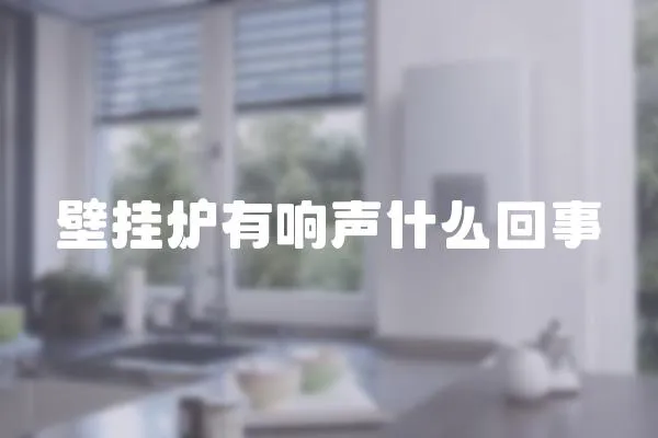 壁掛爐有響聲什么回事