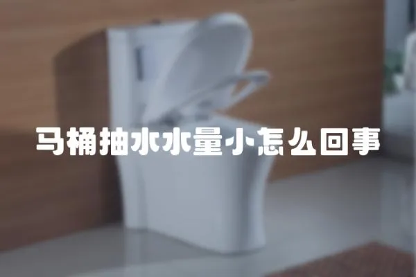 馬桶抽水水量小怎么回事