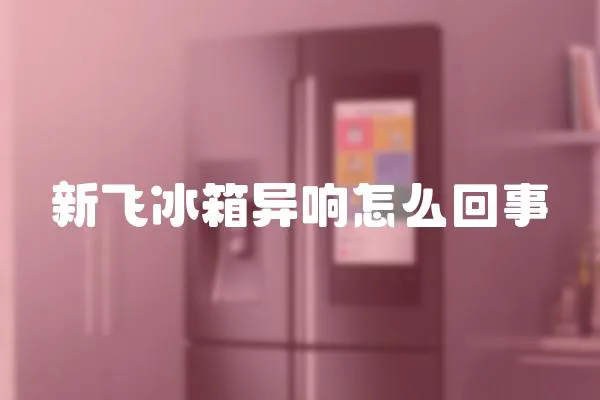 新飛冰箱異響怎么回事
