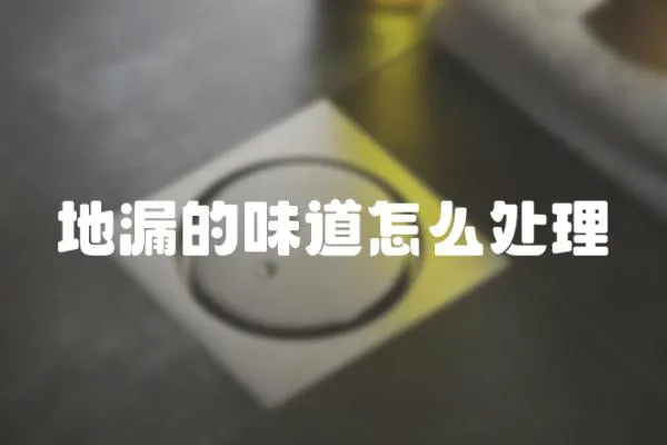 地漏的味道怎么處理