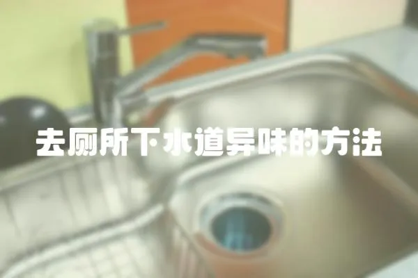 去廁所下水道異味的方法