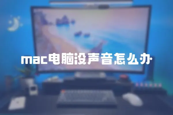 mac电脑没声音怎么办