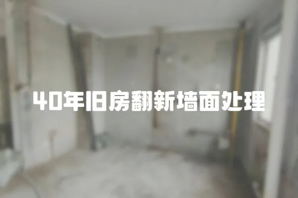 40年舊房翻新墻面處理