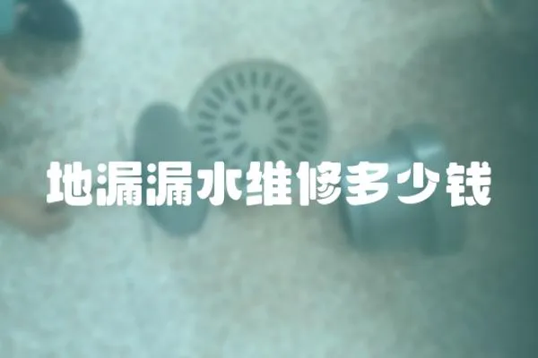 地漏漏水維修多少錢