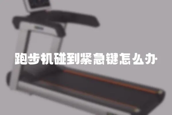 跑步機碰到緊急鍵怎么辦