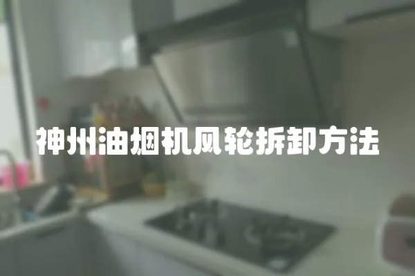 神州油煙機風輪拆卸方法