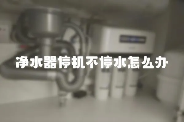 凈水器停機不停水怎么辦