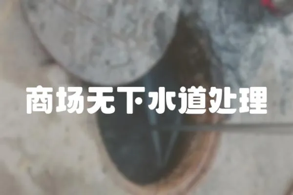 商場無下水道處理