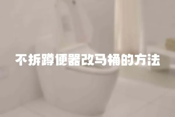 不拆蹲便器改馬桶的方法