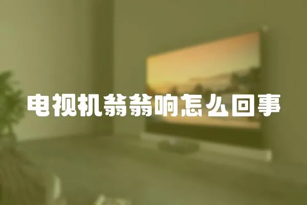 電視機翁翁響怎么回事