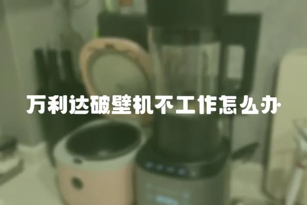 萬利達破壁機不工作怎么辦
