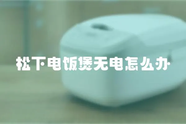 松下電飯煲無電怎么辦