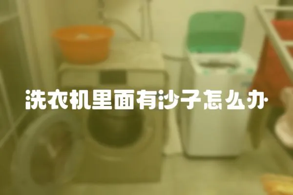 洗衣機里面有沙子怎么辦