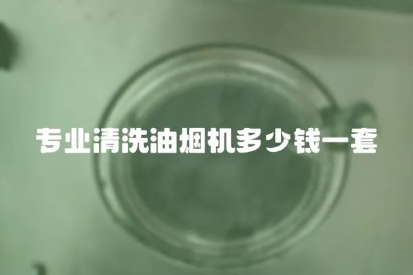 專業清洗油煙機多少錢一套