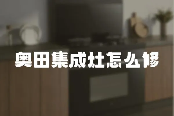 奧田集成灶怎么修
