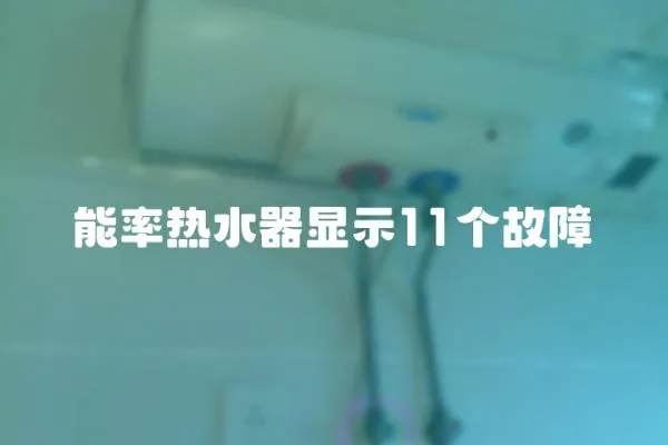 能率熱水器顯示11個故障