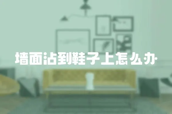 墻面沾到鞋子上怎么辦